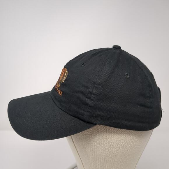 Custer State Park Strapback Baseball Cap Black One Size Adjustable Embroidered - Picture 3 of 9
